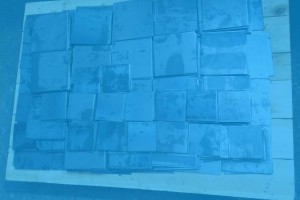 Shearing metal plates